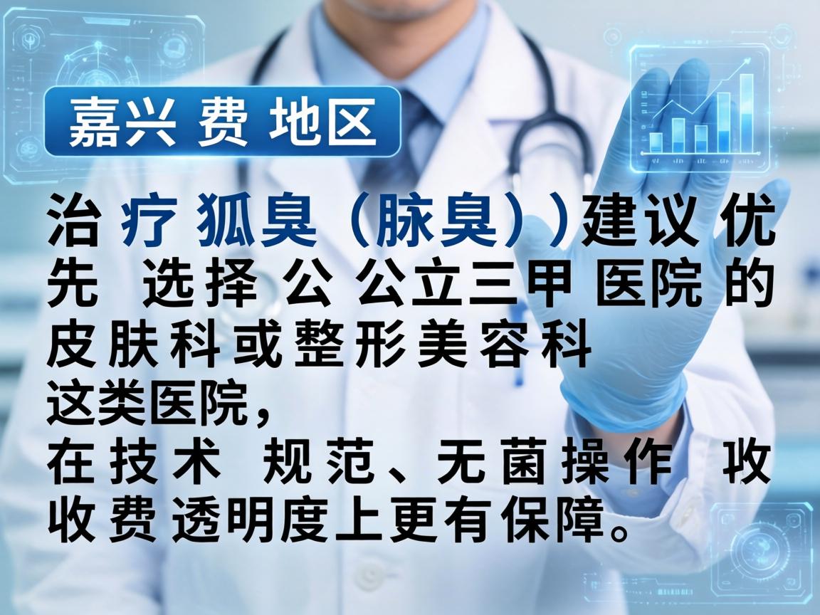 在嘉兴地区,治疗狐臭(腋臭)建议优先选择公立三甲医院的皮肤科或整形美容科。这类医院在技术规范、无菌操作和收费透明度上更有保障 在嘉兴地区,治疗狐臭(腋臭)建议优先选择公立三甲医院的皮肤科或整形美容科。这类医院在技术规范、无菌操作和收费透明度上更有保障