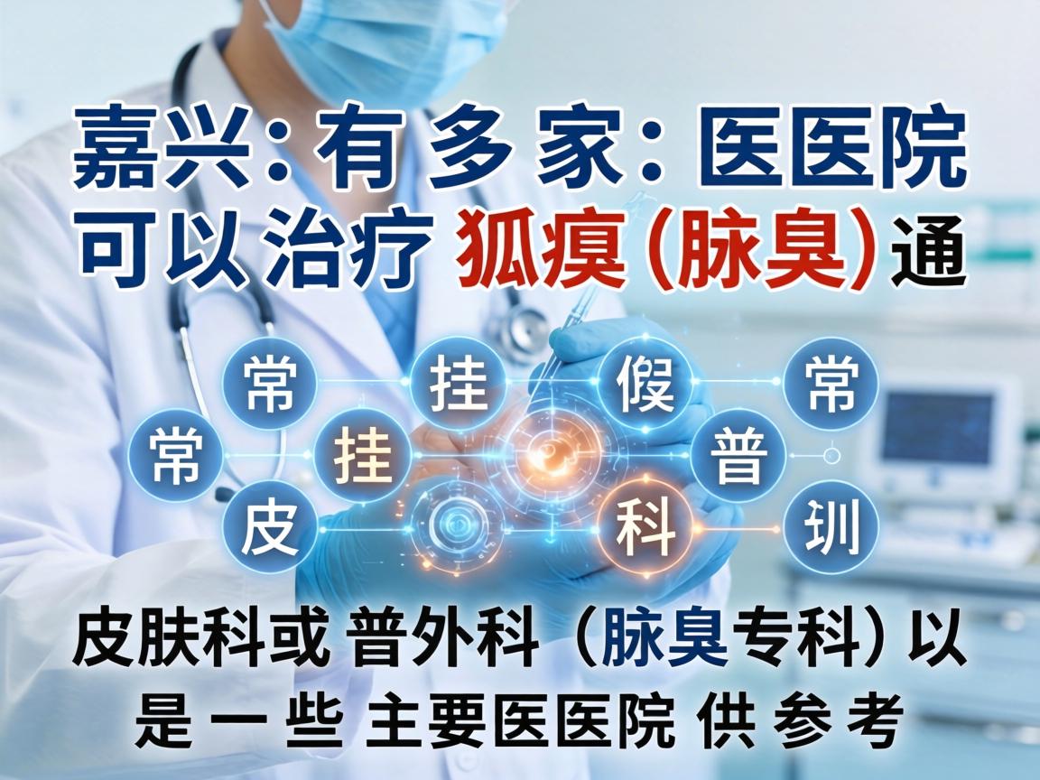 嘉兴有多家医院可以治疗狐臭(腋臭)通常挂皮肤科或普外科(腋臭专科)以下是一些主要医院供参考 嘉兴有多家医院可以治疗狐臭(腋臭)通常挂皮肤科或普外科(腋臭专科)以下是一些主要医院供参考
