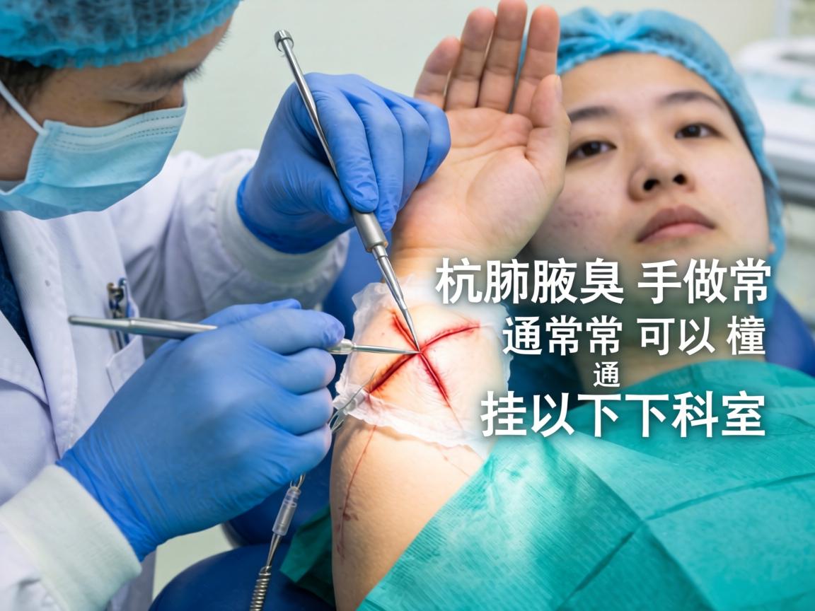在杭州做腋臭手术,通常可以挂以下科室 在杭州做腋臭手术,通常可以挂以下科室
