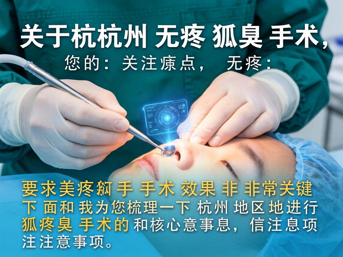 关于杭州无痛狐臭手术,您的关注点无痛和手术效果非常关键。下面我为您梳理一下杭州地区进行狐臭手术的核心信息和注意事项 关于杭州无痛狐臭手术,您的关注点无痛和手术效果非常关键。下面我为您梳理一下杭州地区进行狐臭手术的核心信息和注意事项
