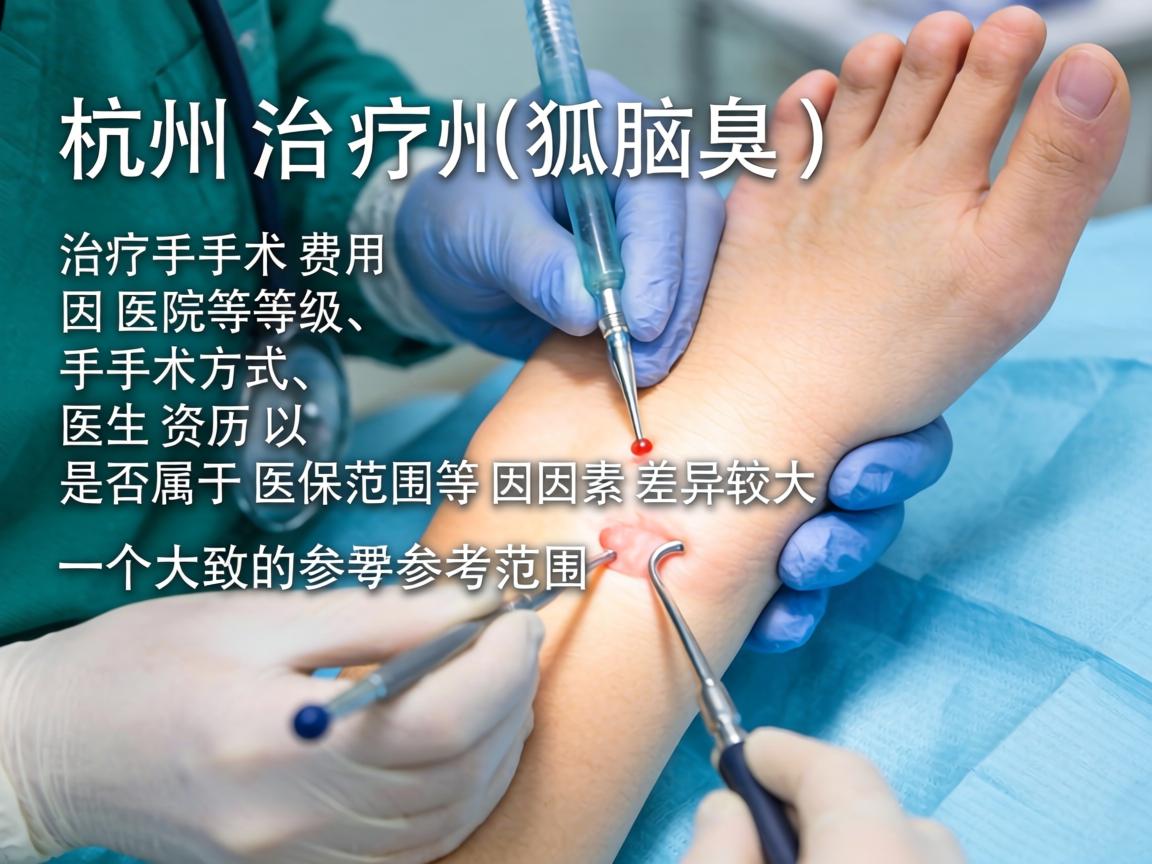在杭州，治疗狐臭（腋臭）的手术费用因医院等级、手术方式、医生资历以及是否属于医保范围等因素差异较大。以下是一个大致的参考范围
