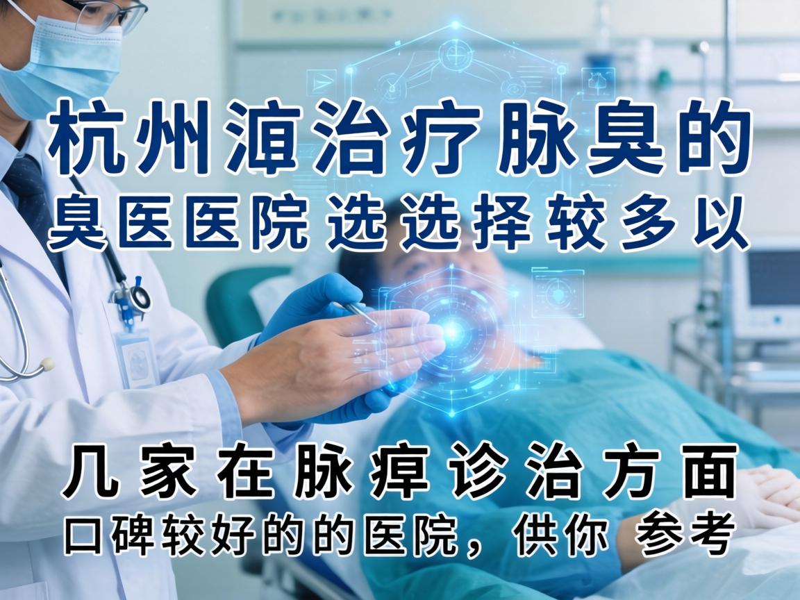 杭州治疗腋臭的医院选择较多，以下是几家在腋臭诊治方面口碑较好的医院，供你参考