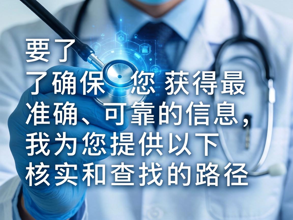 为了确保您获得最准确、可靠的信息，我为您提供以下核实和查找的路径