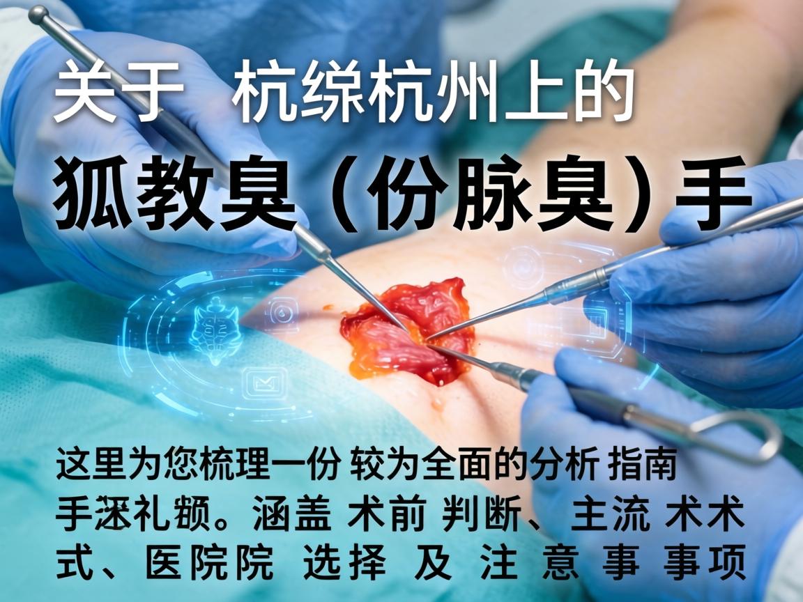 关于杭州的狐臭(腋臭)手术,这里为您梳理一份较为全面的分析指南,涵盖术前判断、主流术式、医院选择及注意事项 关于杭州的狐臭(腋臭)手术,这里为您梳理一份较为全面的分析指南,涵盖术前判断、主流术式、医院选择及注意事项