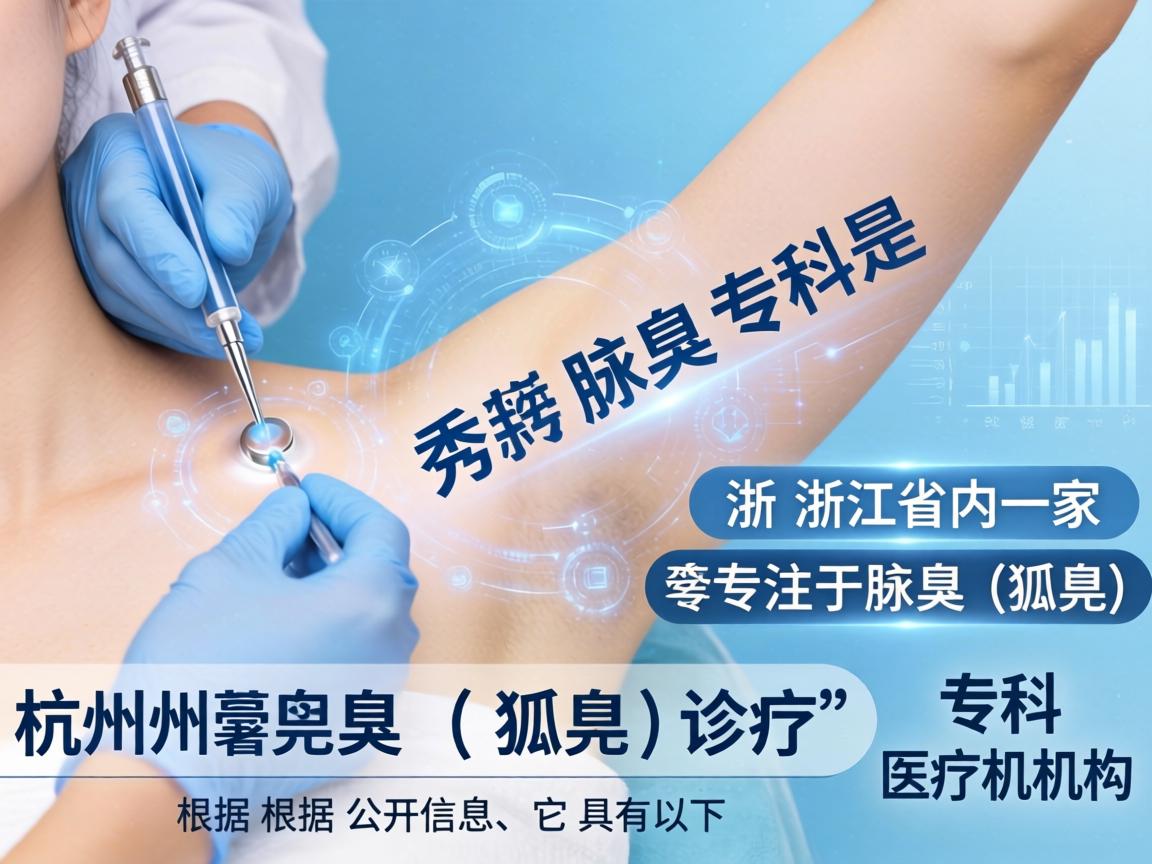 杭州腋秀腋臭专科是浙江省内一家专注于腋臭（狐臭）诊疗的专科医疗机构。根据公开信息，它具有以下特点