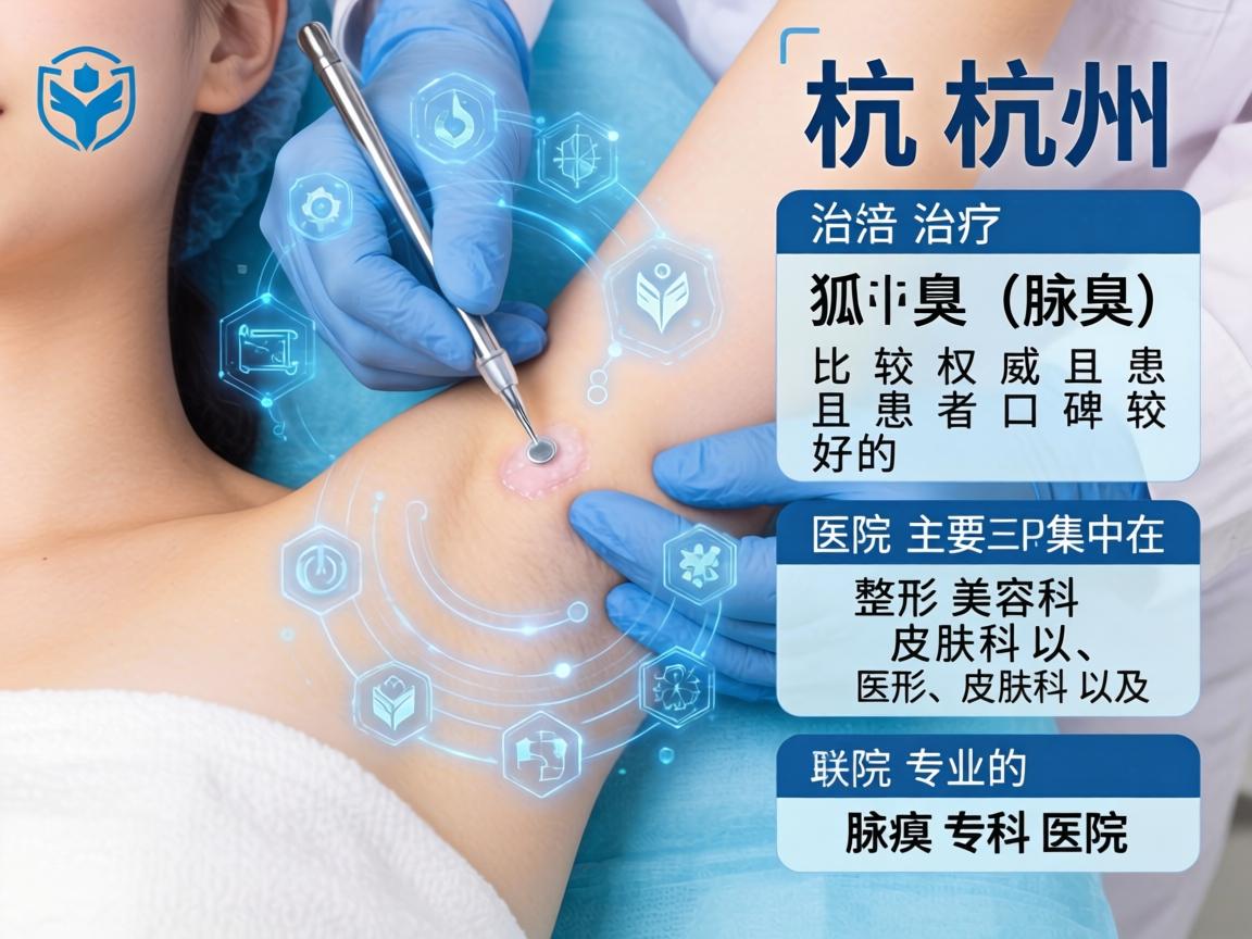 在杭州，治疗狐臭（腋臭）比较权威且患者口碑较好的医院主要集中在三甲医院的整形美容科、皮肤科以及专业的腋臭专科医院