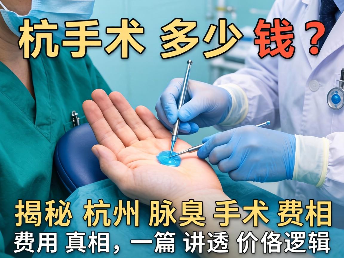 杭州腋臭手术多少钱？揭秘杭州腋臭手术费用真相，一篇讲透价格逻辑