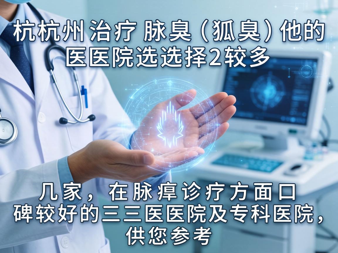 杭州治疗腋臭(狐臭)的医院选择较多,以下是几家在腋臭诊疗方面口碑较好的三甲医院及专科医院,供您参考 杭州治疗腋臭(狐臭)的医院选择较多,以下是几家在腋臭诊疗方面口碑较好的三甲医院及专科医院,供您参考