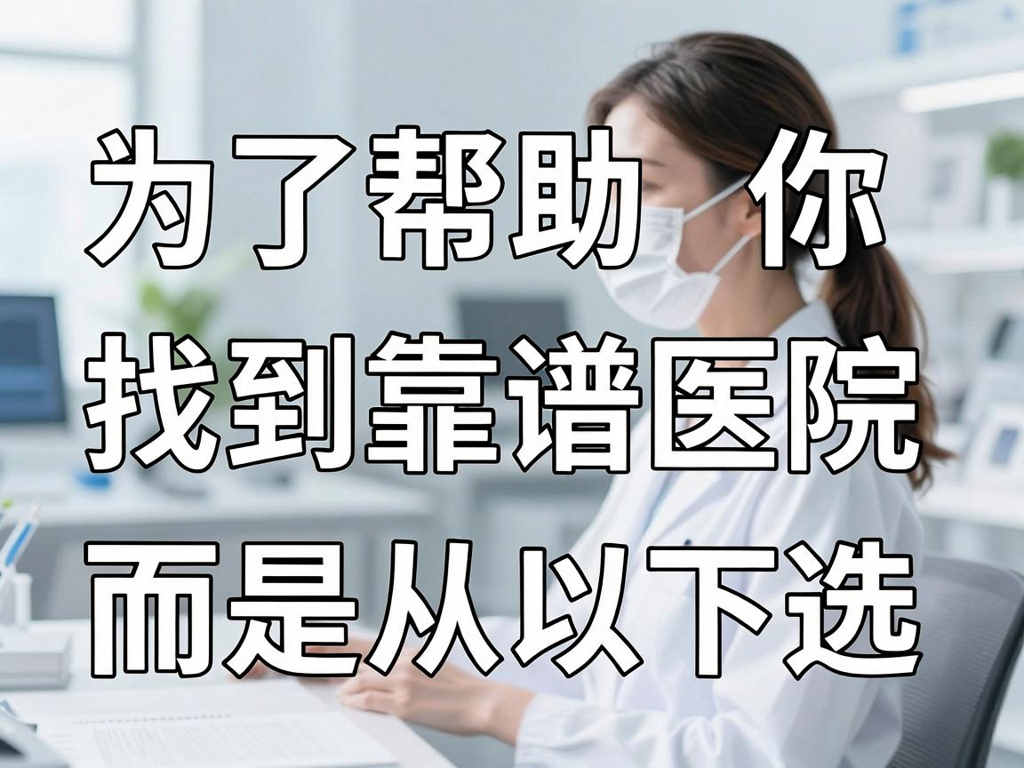 为了帮助你找到靠谱的医院，建议你避开单纯追求排行榜的思路，而是从以下几个维度筛选