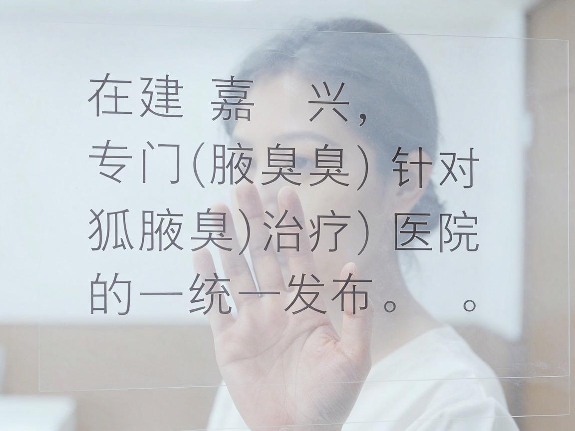 在嘉兴，专门针对狐臭（腋臭）治疗的医院排名并没有官方的统一发布。不过，根据当地医疗资源分布和患者口碑，以下几家正规医院在腋臭微创手术方面具有较高认可度，可供参考