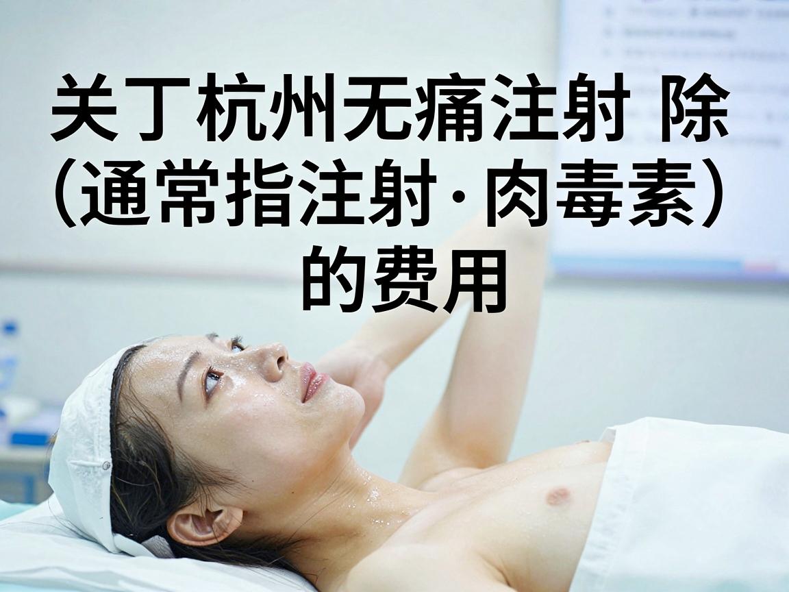 关于杭州无痛注射除腋臭（通常指注射肉毒素）的费用，这是一个根据机构等级、医生资质、品牌以及注射剂量而浮动较大的项目