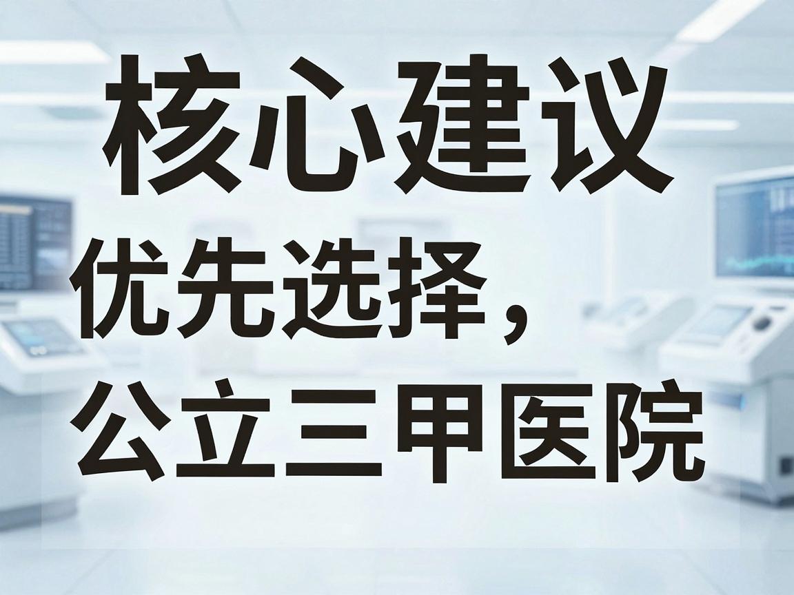 核心建议,优先选择公立三甲医院 核心建议,优先选择公立三甲医院