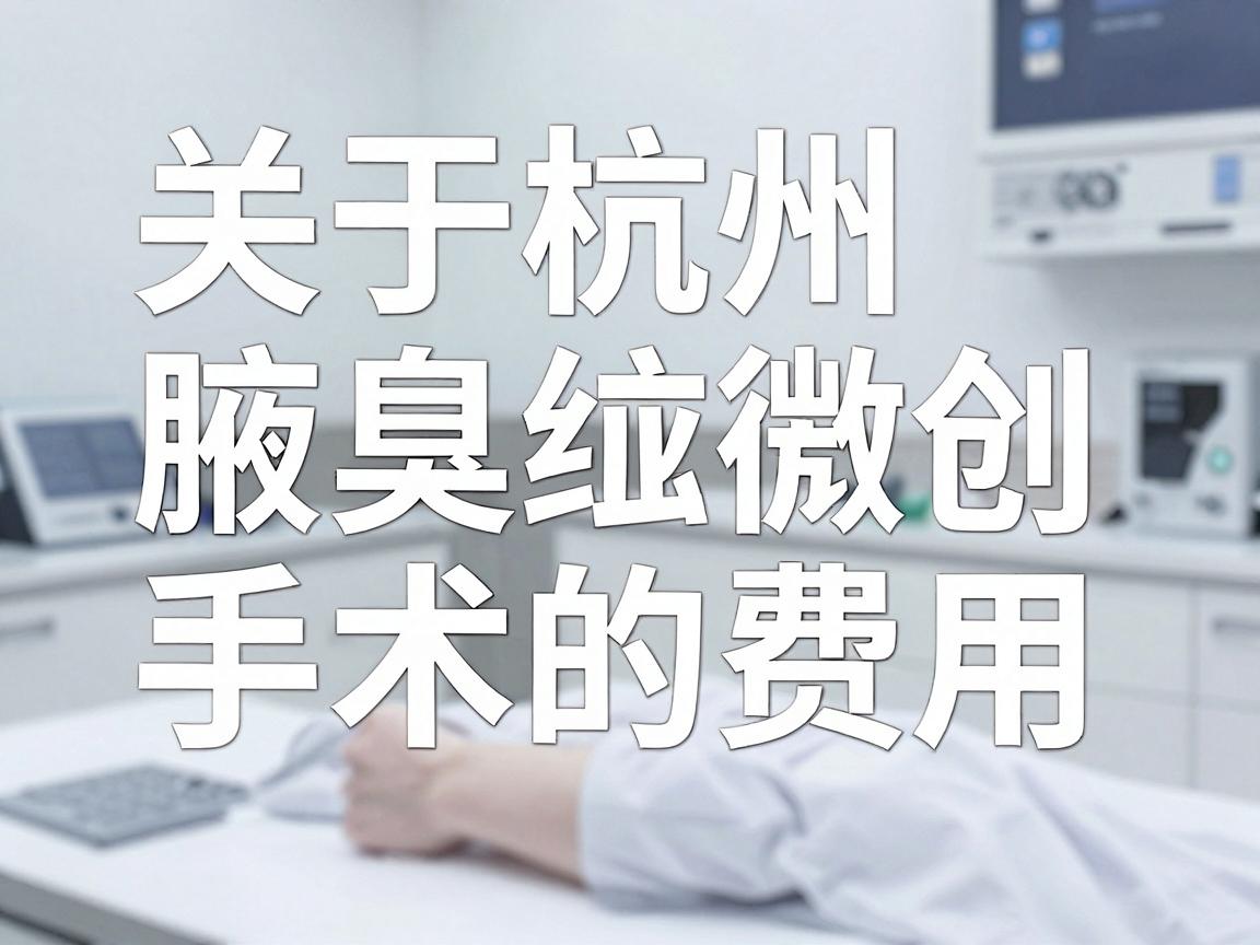关于杭州腋臭微创手术的费用,这是一个因医院等级、手术技术、医生职称以及个人腋臭严重程度而异的问题 关于杭州腋臭微创手术的费用,这是一个因医院等级、手术技术、医生职称以及个人腋臭严重程度而异的问题
