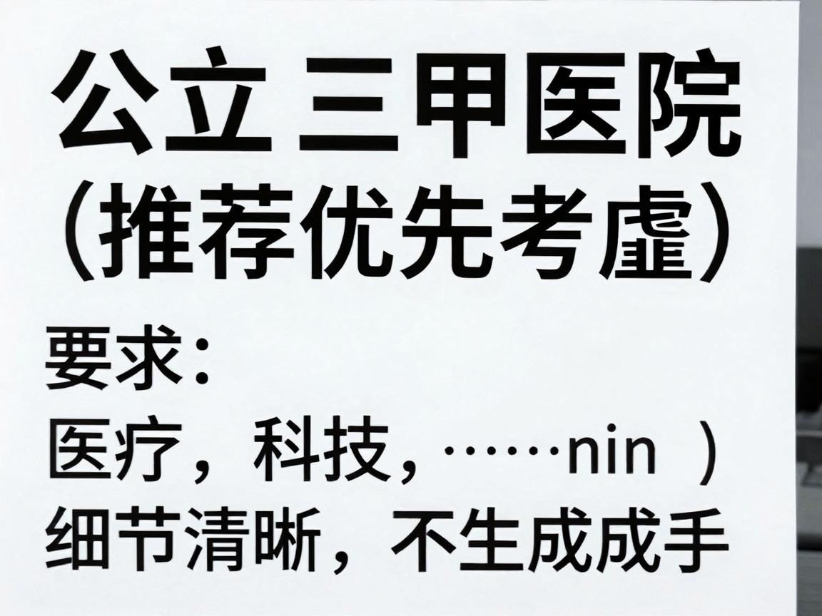 公立三甲医院(推荐优先考虑) 公立三甲医院(推荐优先考虑)