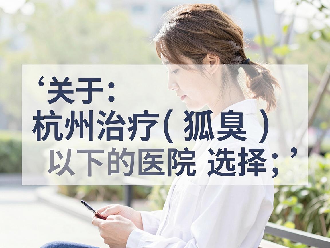 关于杭州治疗腋臭(狐臭)的医院选择,以下是一些参考建议 关于杭州治疗腋臭(狐臭)的医院选择,以下是一些参考建议