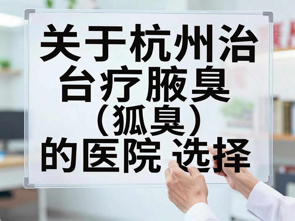 关于杭州治疗腋臭(狐臭)的医院选择,以下是一些参考建议 关于杭州治疗腋臭(狐臭)的医院选择,以下是一些参考建议