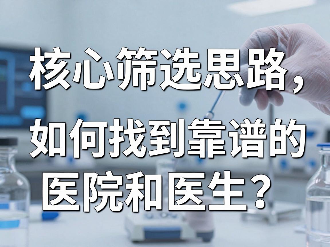 核心筛选思路,如何找到靠谱的医院和医生? 核心筛选思路,如何找到靠谱的医院和医生?