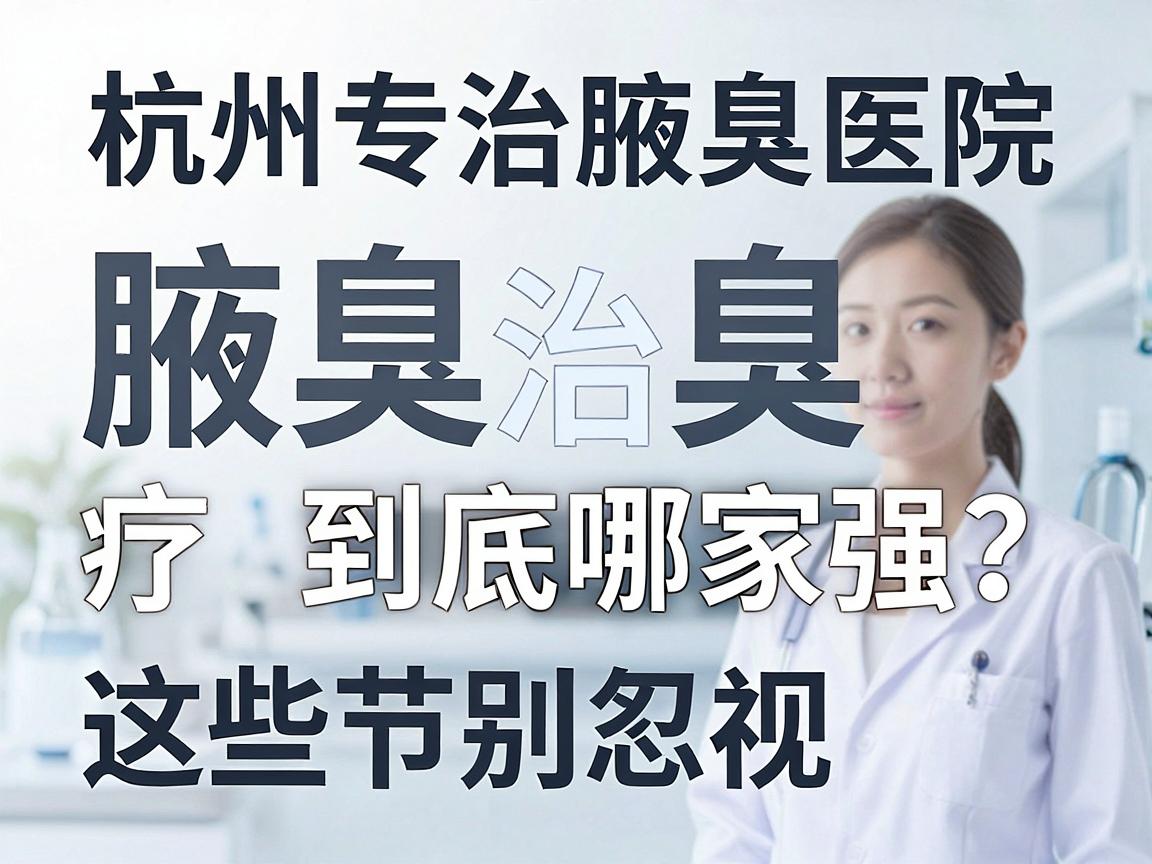 杭州专治腋臭医院，腋臭治疗到底哪家强？腋臭护理这些细节别忽视