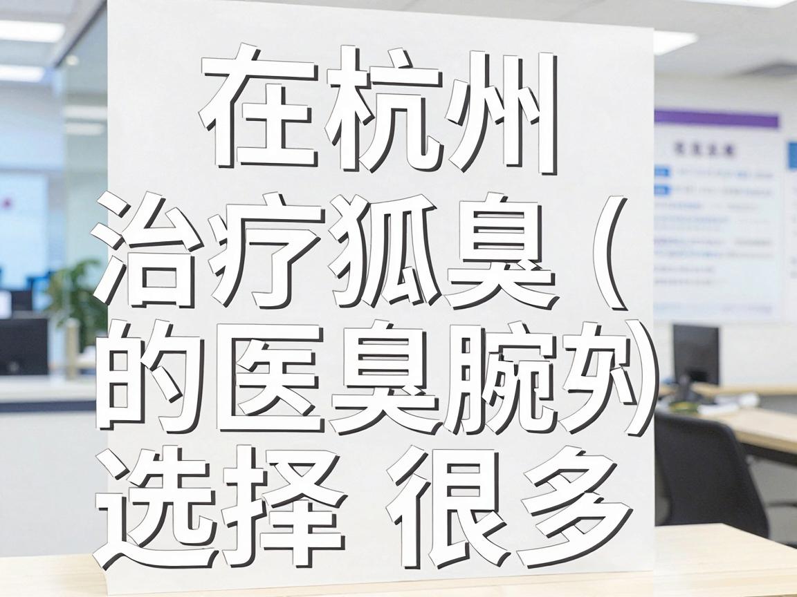 在杭州,治疗狐臭(腋臭)的医院选择很多,主要以三甲医院的整形外科、皮肤科或普外科,以及少数信誉良好的私立专科医院为主 在杭州,治疗狐臭(腋臭)的医院选择很多,主要以三甲医院的整形外科、皮肤科或普外科,以及少数信誉良好的私立专科医院为主