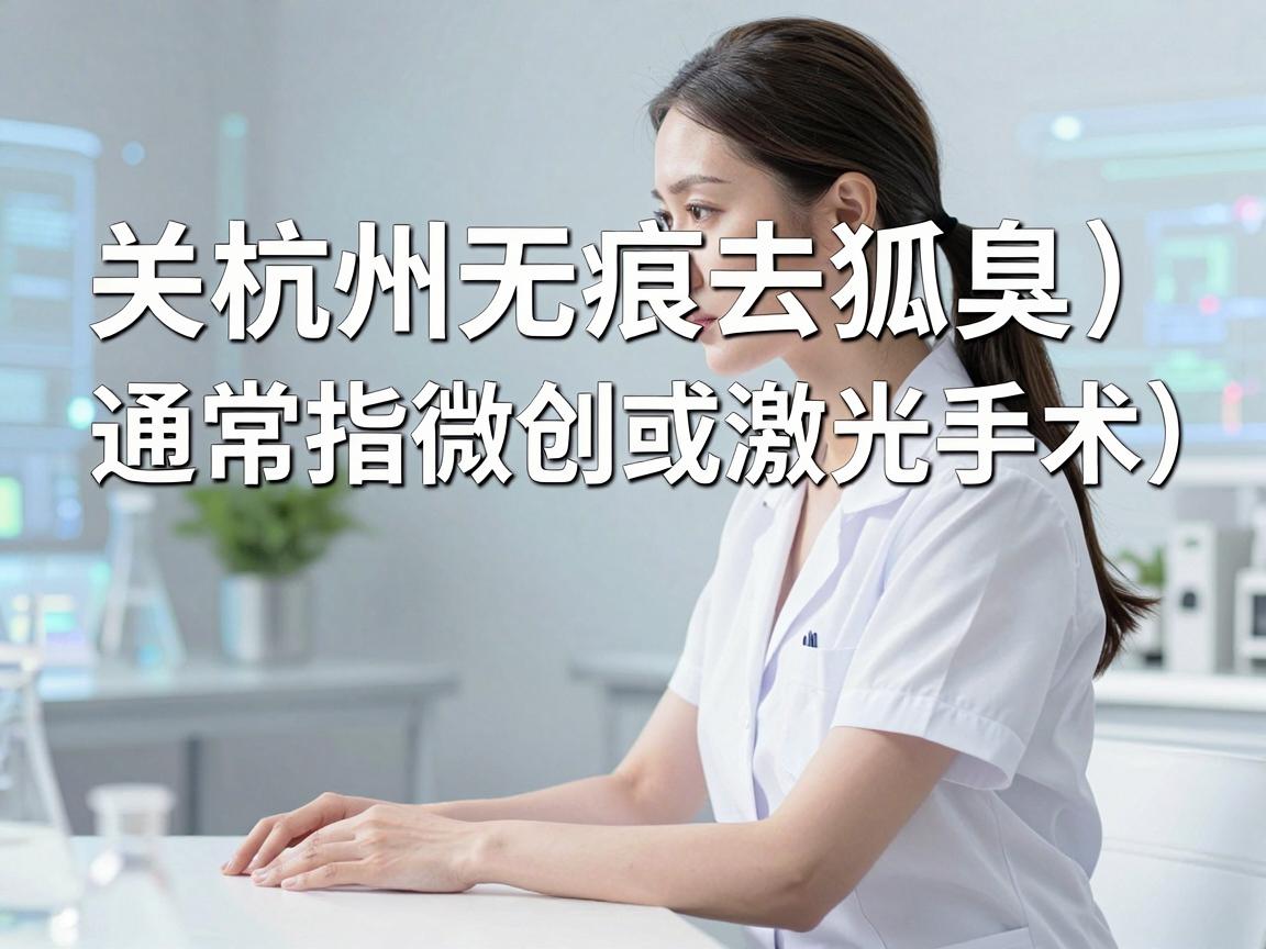 关于杭州无痕去狐臭(通常指微创或激光手术)的价格,这个费用不是固定的,会根据医院等级、医生资质、手术技术、以及你的狐臭严重程度而有较大差异 关于杭州无痕去狐臭(通常指微创或激光手术)的价格,这个费用不是固定的,会根据医院等级、医生资质、手术技术、以及你的狐臭严重程度而有较大差异