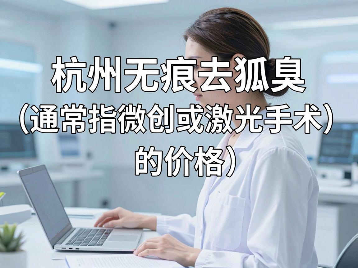 关于杭州无痕去狐臭(通常指微创或激光手术)的价格,这个费用不是固定的,会根据医院等级、医生资质、手术技术、以及你的狐臭严重程度而有较大差异 关于杭州无痕去狐臭(通常指微创或激光手术)的价格,这个费用不是固定的,会根据医院等级、医生资质、手术技术、以及你的狐臭严重程度而有较大差异