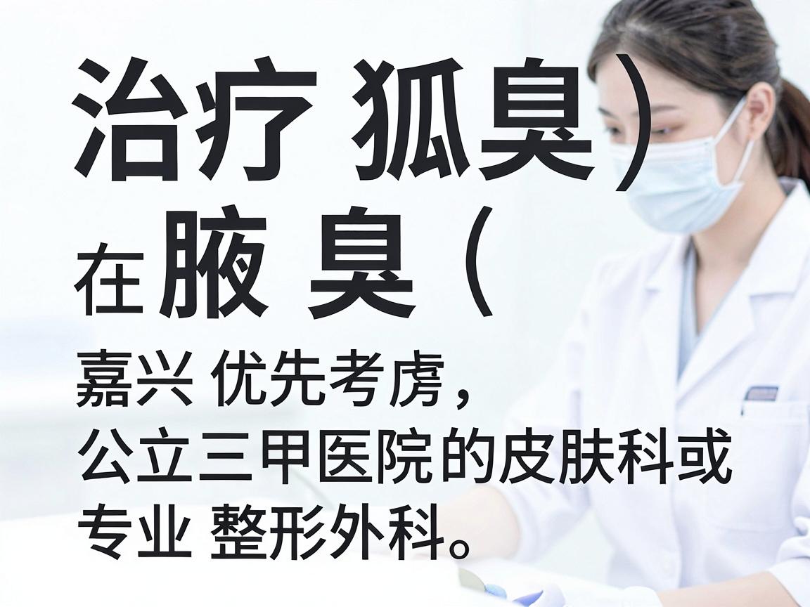 治疗狐臭（腋臭）在嘉兴选择医院时，建议优先考虑公立三甲医院的皮肤科或专业整形外科。这类医院通常拥有成熟的微创手术经验（如小切口大汗腺清除术）和专业的术后管理