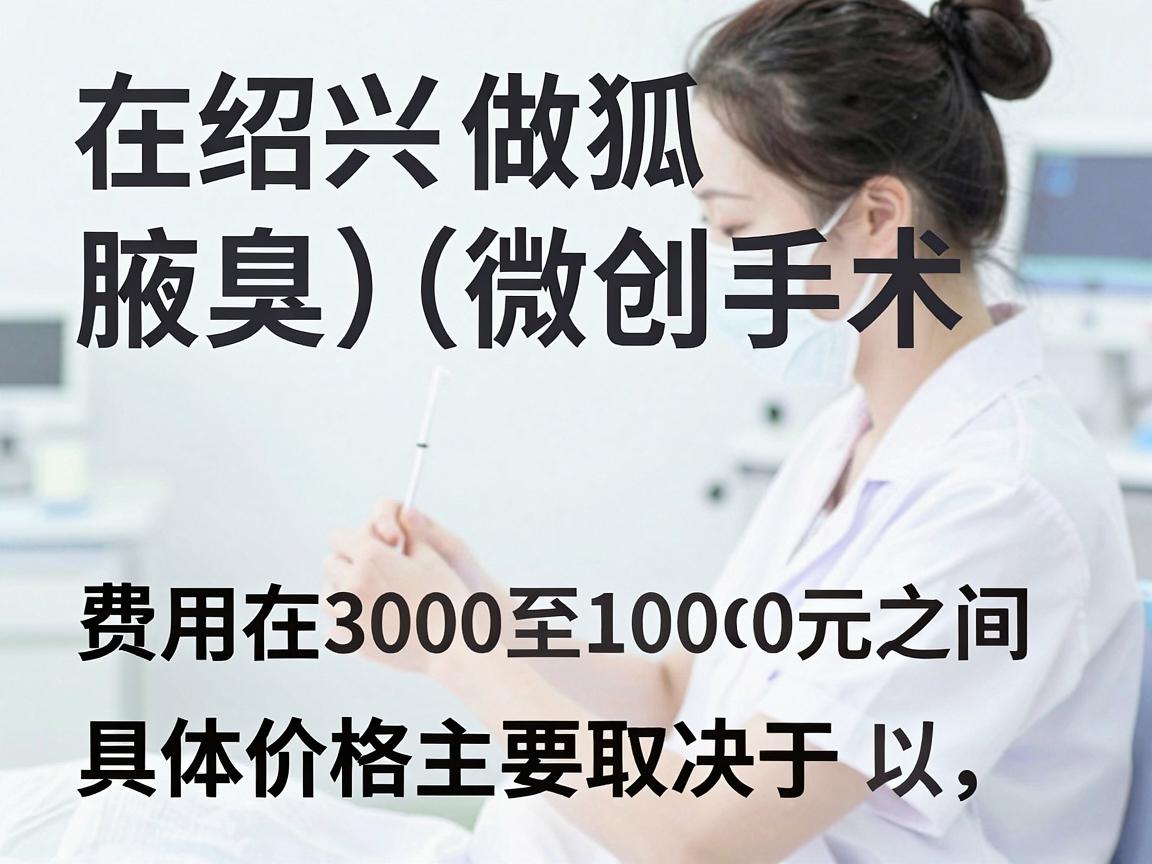 在绍兴做狐臭(腋臭)微创手术,费用通常在 3000元至10000元 之间,具体价格主要取决于以下因素 在绍兴做狐臭(腋臭)微创手术,费用通常在 3000元至10000元 之间,具体价格主要取决于以下因素