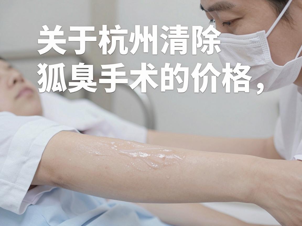 关于杭州清除狐臭手术的价格,这并没有一个固定的统一标准,费用会根据手术方式、医院等级、医生资质、患者腋臭严重程度以及是否单侧/双侧等多种因素产生较大差异 关于杭州清除狐臭手术的价格,这并没有一个固定的统一标准,费用会根据手术方式、医院等级、医生资质、患者腋臭严重程度以及是否单侧/双侧等多种因素产生较大差异