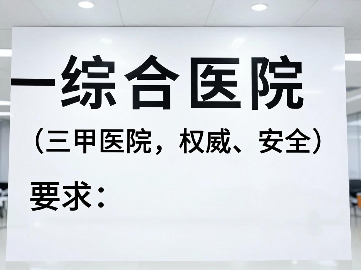 一、综合医院(三甲医院,权威、安全) 一、综合医院(三甲医院,权威、安全)