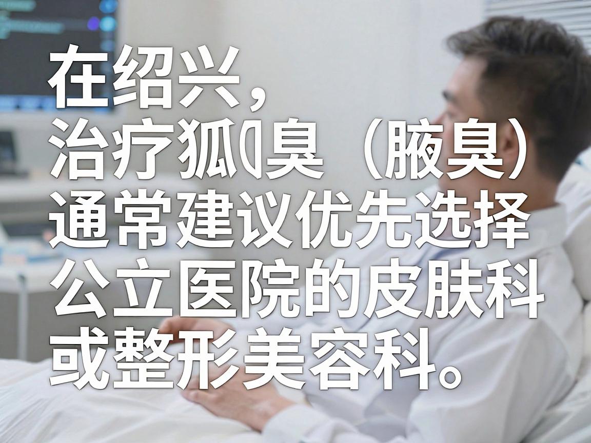 在绍兴,治疗狐臭(腋臭)通常建议优先选择正规公立医院的皮肤科或整形美容科。以下是几家在本地口碑较好、技术较为成熟的医院,供你参考 在绍兴,治疗狐臭(腋臭)通常建议优先选择正规公立医院的皮肤科或整形美容科。以下是几家在本地口碑较好、技术较为成熟的医院,供你参考