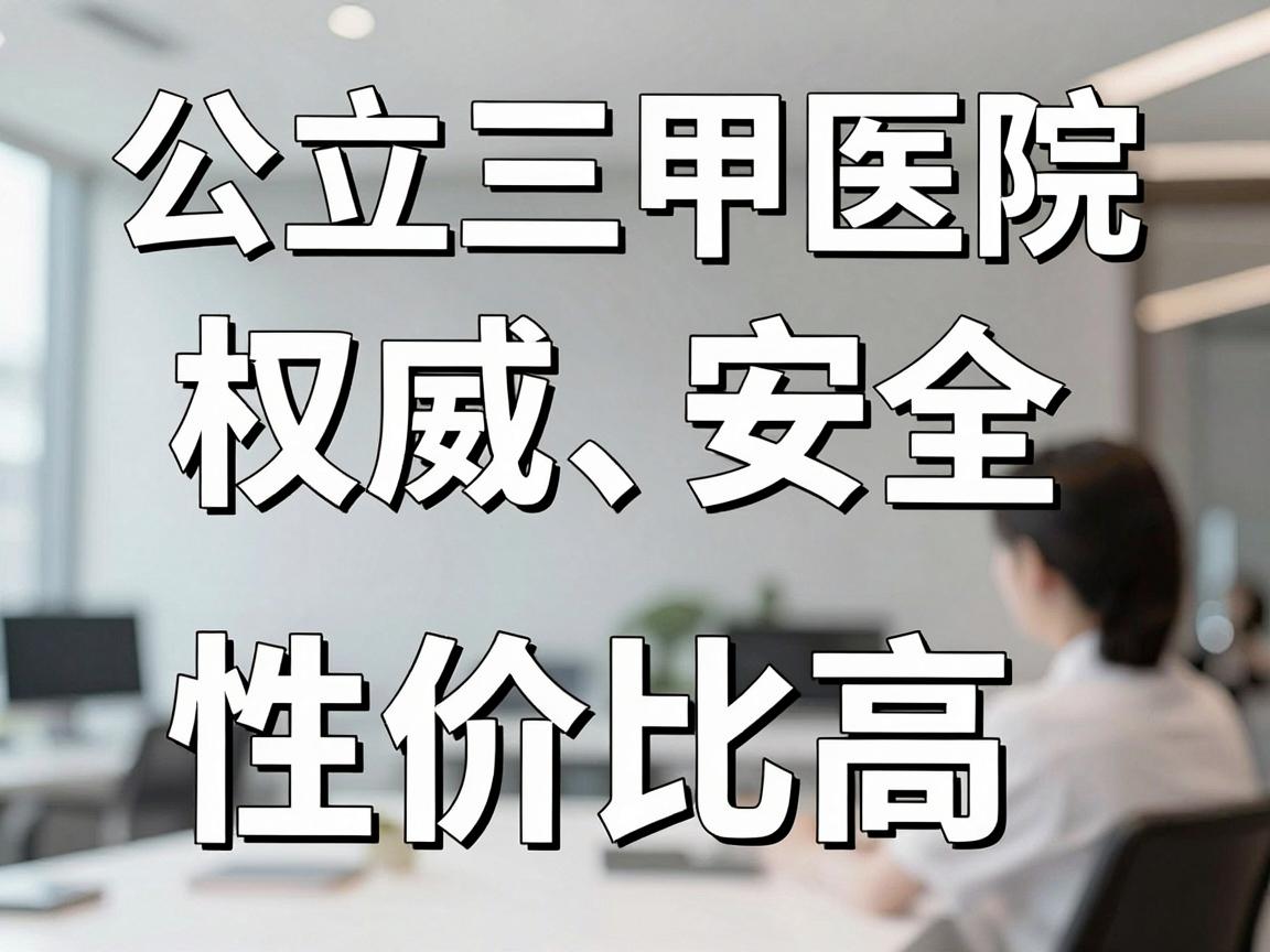 公立三甲医院（权威、安全、性价比高）