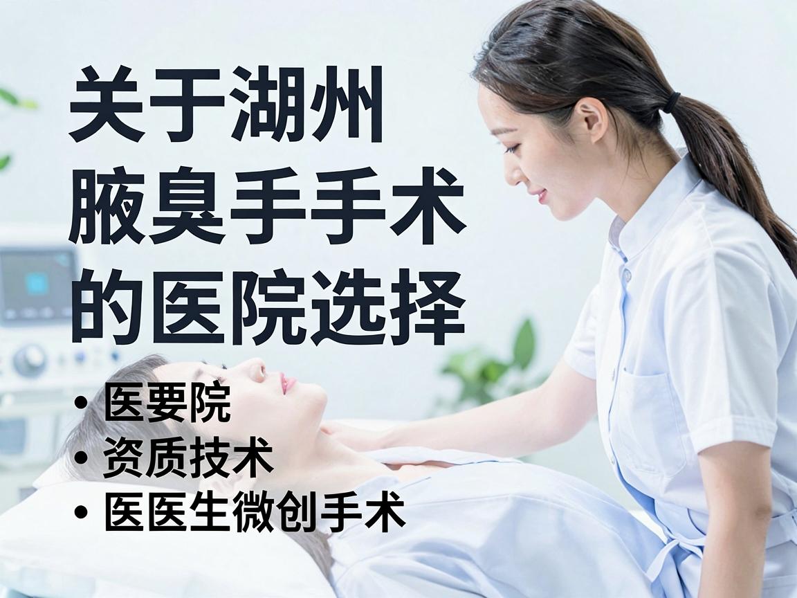 关于湖州腋臭手术的医院选择,需要综合考量医院的资质、技术(如微创手术)医生经验以及患者的真实口碑 关于湖州腋臭手术的医院选择,需要综合考量医院的资质、技术(如微创手术)医生经验以及患者的真实口碑