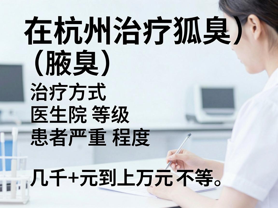 在杭州治疗狐臭(腋臭)的费用因治疗方式、医院等级、医生资质、患者严重程度等因素差异较大。一般来说,费用范围在 几千元到上万元 不等 在杭州治疗狐臭(腋臭)的费用因治疗方式、医院等级、医生资质、患者严重程度等因素差异较大。一般来说,费用范围在 几千元到上万元 不等