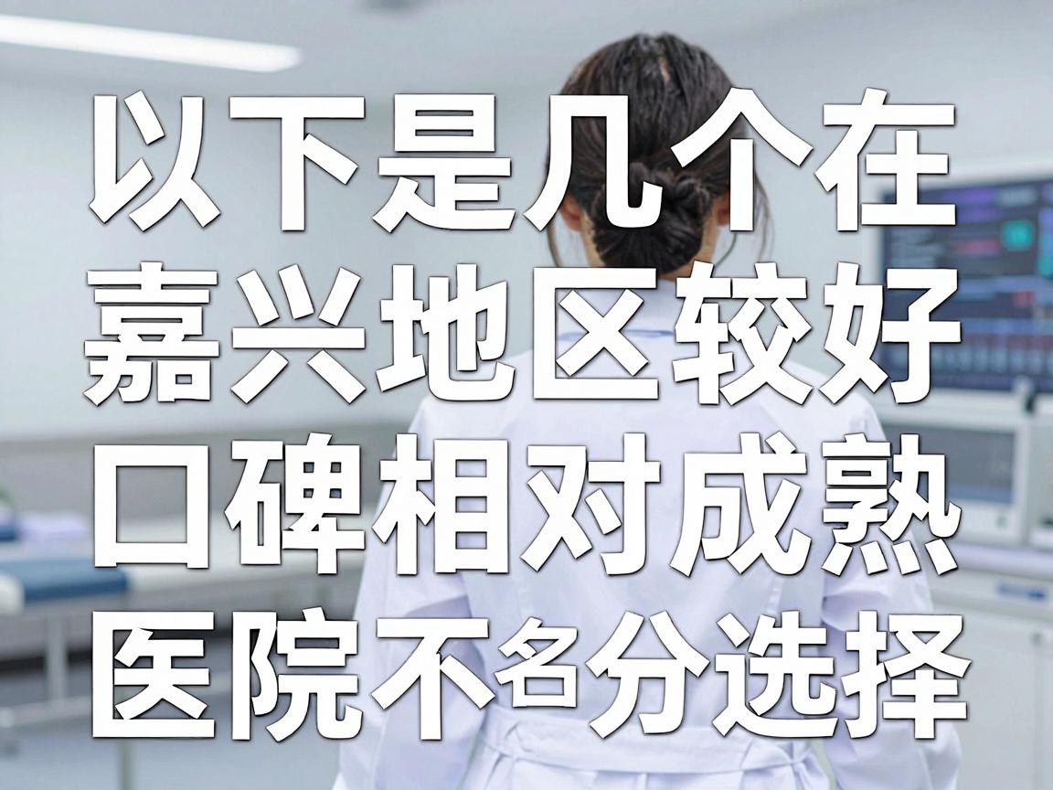 以下是几个在嘉兴地区口碑较好、技术相对成熟的医院选择(排名不分先后) 以下是几个在嘉兴地区口碑较好、技术相对成熟的医院选择(排名不分先后)