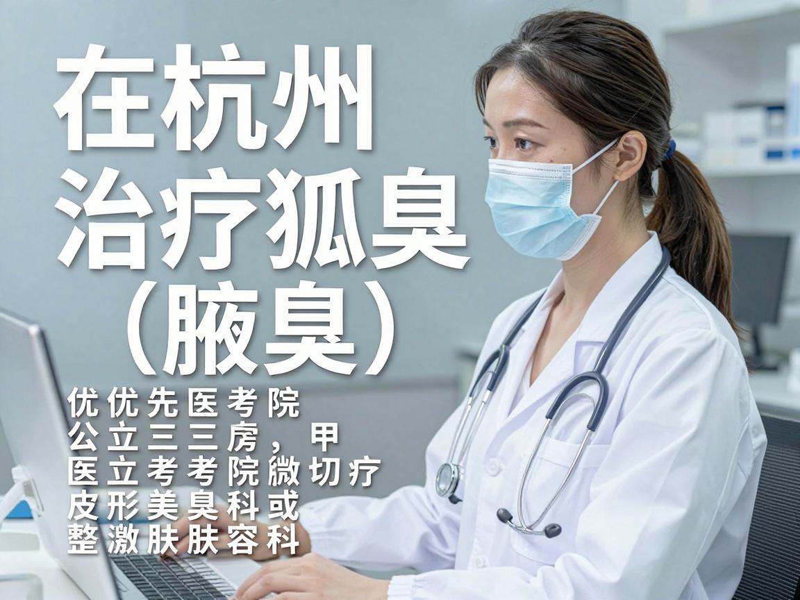 在杭州治疗狐臭（腋臭）选择医院时建议优先考虑公立三甲医院的皮肤科或整形美容科，因为这类科室对于腋臭的微创治疗（如腋臭切除术、微创抽吸、激光或微波治疗）经验丰富，且收费透明规范
