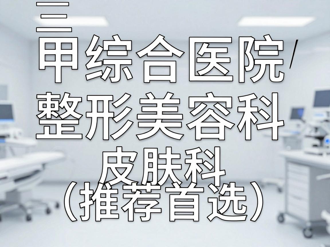 三甲综合医院的整形美容科/皮肤科（推荐首选）