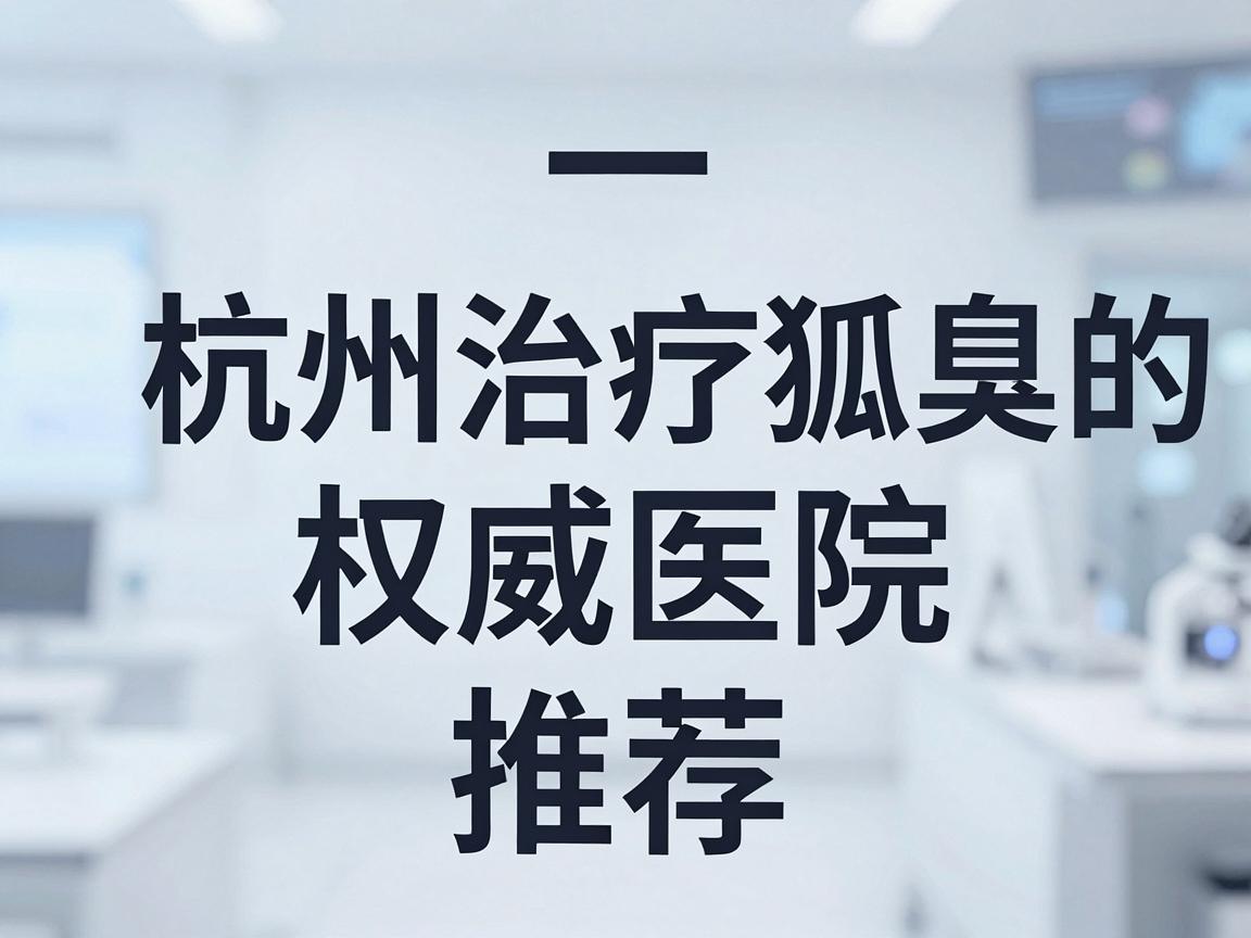 一、杭州治疗狐臭的权威医院推荐
