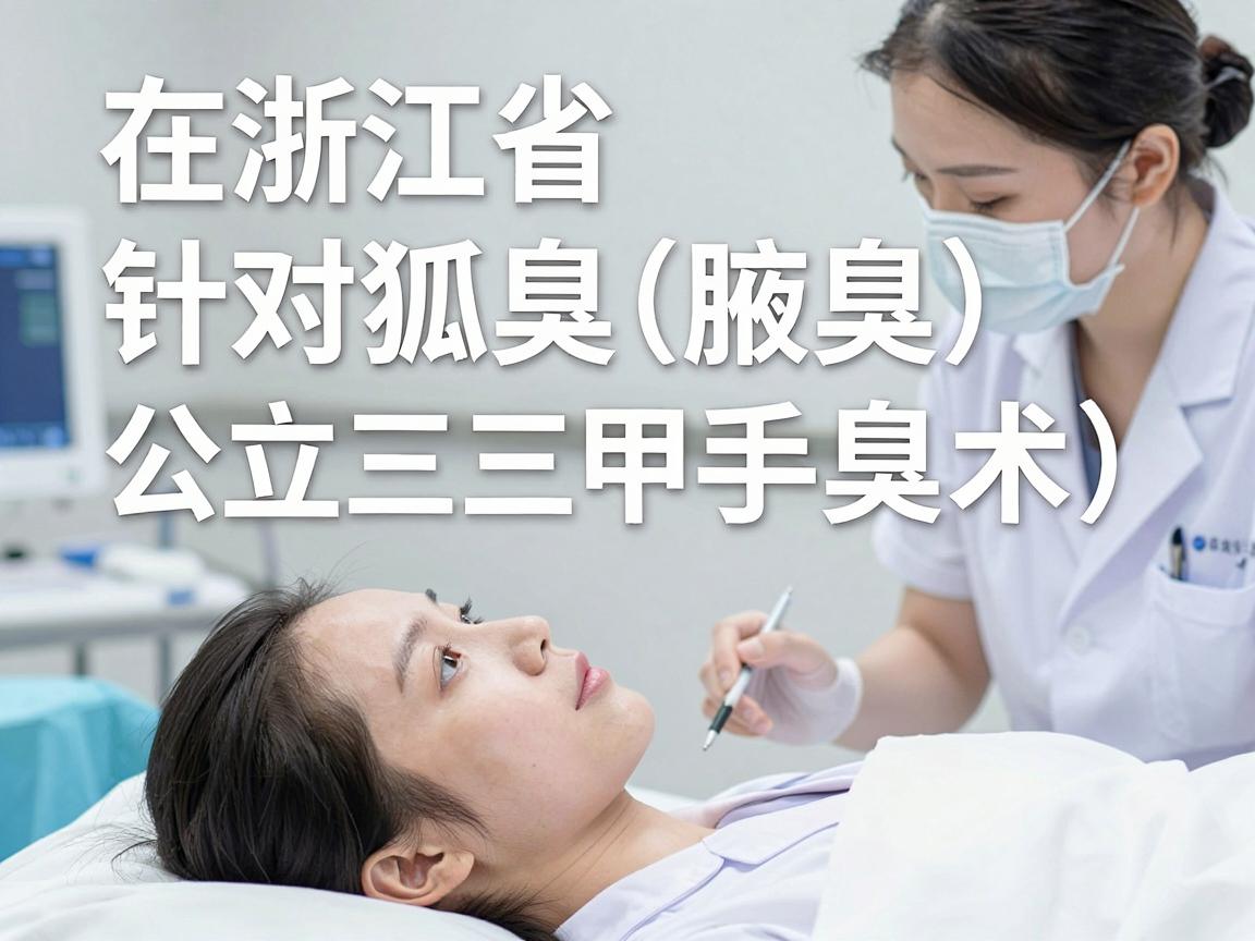 在浙江省,针对狐臭(腋臭)手术,建议优先选择公立三甲医院的整形外科、皮肤科或普外科(腋臭专科)这类医院设备先进、医生经验丰富,且收费透明规范 在浙江省,针对狐臭(腋臭)手术,建议优先选择公立三甲医院的整形外科、皮肤科或普外科(腋臭专科)这类医院设备先进、医生经验丰富,且收费透明规范