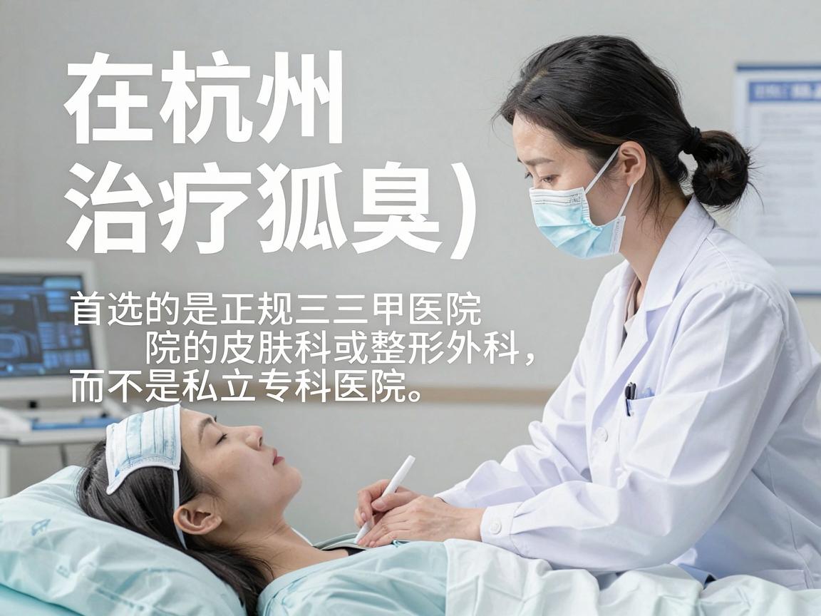 在杭州,治疗狐臭(腋臭)首选的是正规三甲医院的皮肤科或整形外科,而不是私立专科医院。因为公立三甲医院的手术价格透明、感染控制严格,且医生资质有保障 在杭州,治疗狐臭(腋臭)首选的是正规三甲医院的皮肤科或整形外科,而不是私立专科医院。因为公立三甲医院的手术价格透明、感染控制严格,且医生资质有保障