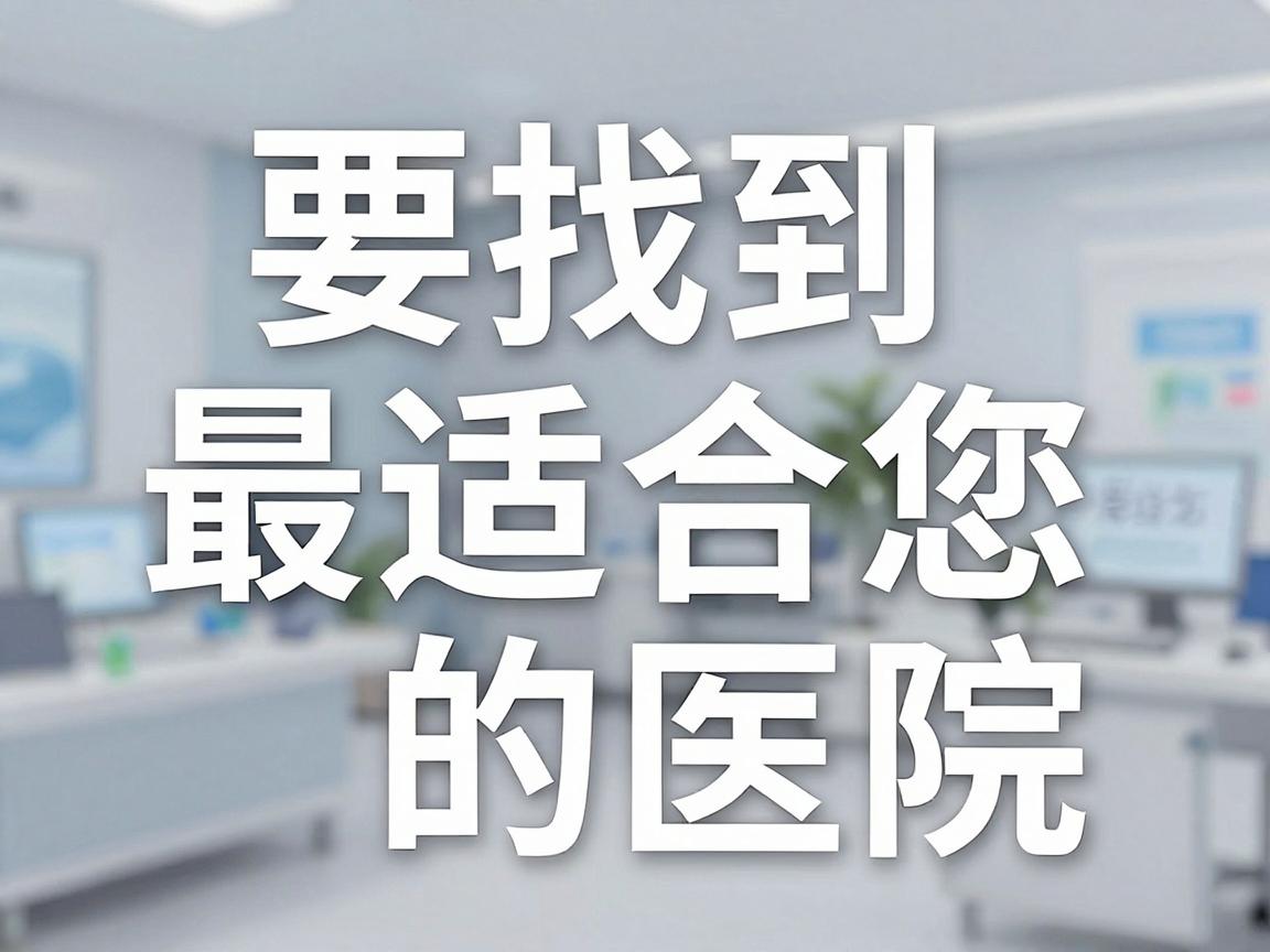 要找到最适合您的医院,建议您重点关注以下几个方向 要找到最适合您的医院,建议您重点关注以下几个方向