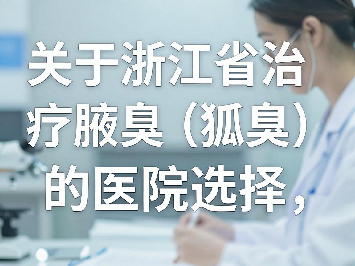 关于浙江省治疗腋臭(狐臭)的医院选择,这确实是一个需要谨慎对待的医疗问题。在选择医院时,核心考量因素应该是医院的专业资质、医生的临床经验以及所采用的技术,而不仅仅是名气大或广告多 关于浙江省治疗腋臭(狐臭)的医院选择,这确实是一个需要谨慎对待的医疗问题。在选择医院时,核心考量因素应该是医院的专业资质、医生的临床经验以及所采用的技术,而不仅仅是名气大或广告多