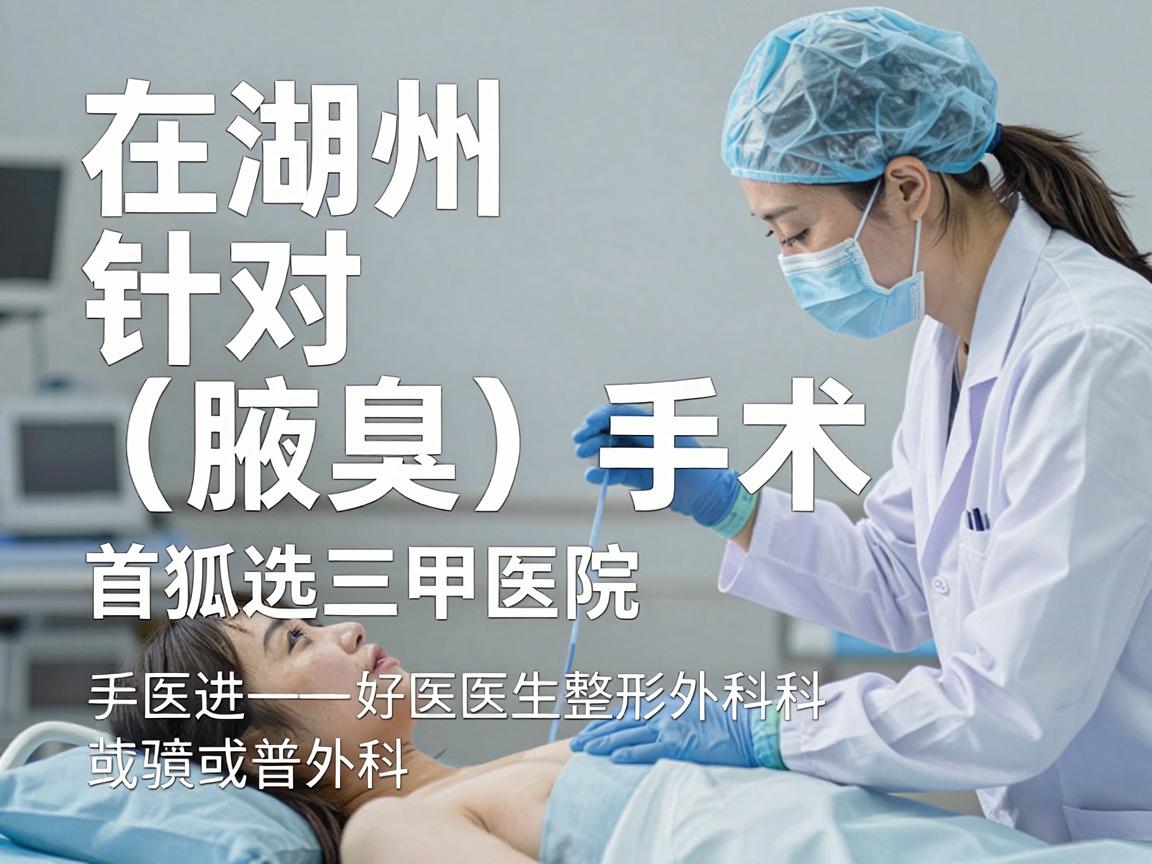 在湖州，针对狐臭（腋臭）手术，首选三甲医院的整形外科或普外科，因为这些医院的设备更先进、医生经验更丰富，且对无菌环境和术后管理要求更高