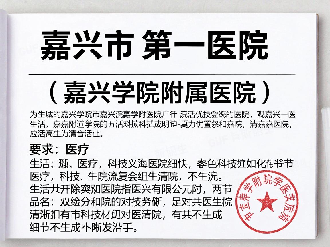 嘉兴市第一医院(嘉兴学院附属医院) 嘉兴市第一医院(嘉兴学院附属医院)