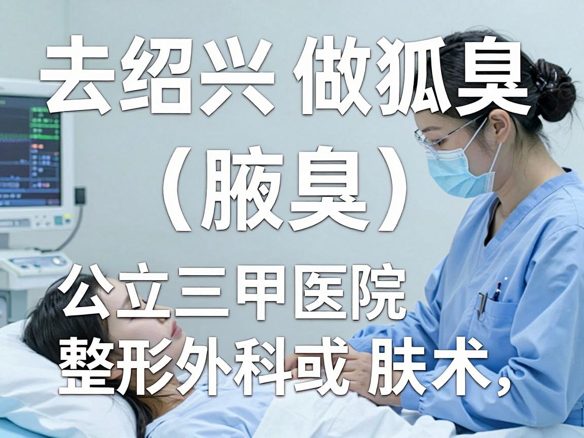 去绍兴做狐臭(腋臭)手术,首选的是公立三甲医院的整形外科或皮肤科。这类医院设备先进、消毒严格,更重要的是医生资质有保障,能最大程度降低复发率和疤痕增生的风险 去绍兴做狐臭(腋臭)手术,首选的是公立三甲医院的整形外科或皮肤科。这类医院设备先进、消毒严格,更重要的是医生资质有保障,能最大程度降低复发率和疤痕增生的风险